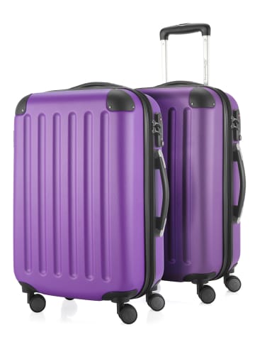 Hauptstadtkoffer Spree - Handgepäck 2er-Trolleyset in Aubergine