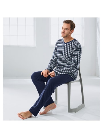 REDBEST Single-Jersey Schlafanzug in marine