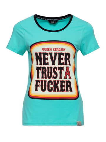 Queen Kerosin Queen Kerosin T-Shirt Never Trust A Fucker in mint
