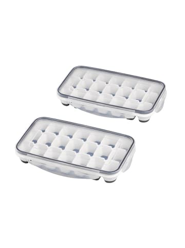 APS Eiswürfelform, 2er Set 25 x 15 cm H:4cm Polypropylen inkl. Deckel