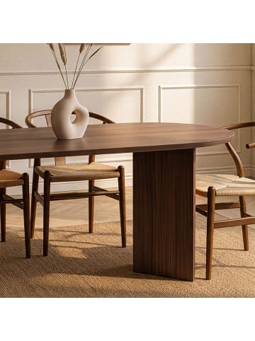 CALICOSY Esstisch SABLE in Nussbaum - (W)180  x (H)75  x (L)89,5 cm