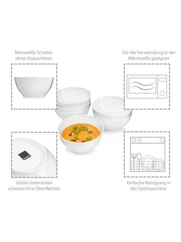 Sänger 6-tlg. Suppenschalen Set Sunfort in Weiß