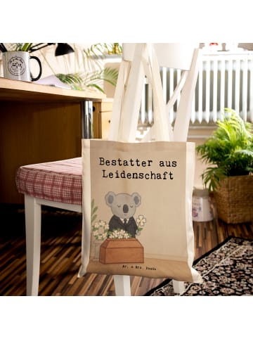 Mr. & Mrs. Panda Shopping Tasche Bestatter Leidenschaft Design m... in Weiß