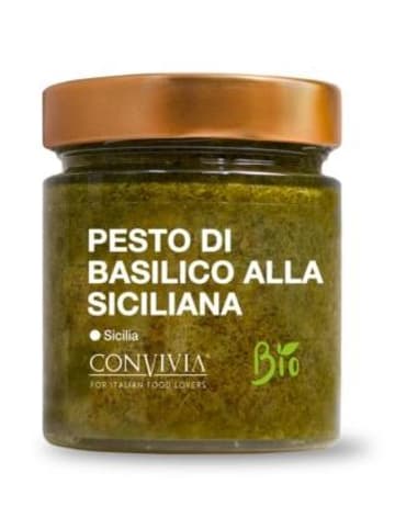 Granar 2 x 190g sizilanische Bio Pesto Basilikum von Convivia