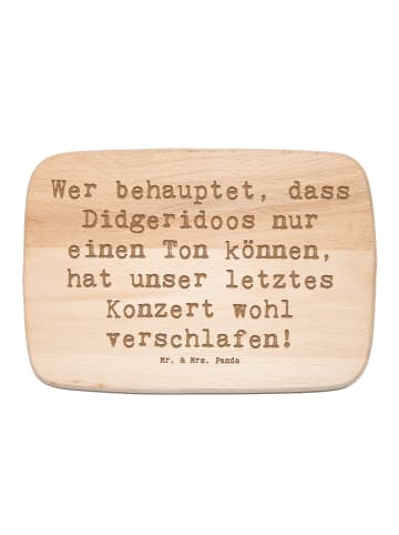 Mr. & Mrs. Panda Schneidebrett Spruch Didgeridoo Konzert mit Spruch in Transparent