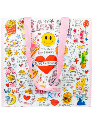 Blond Amsterdam Einkaufstaschen Happy in Bunt - 38 x 38cm