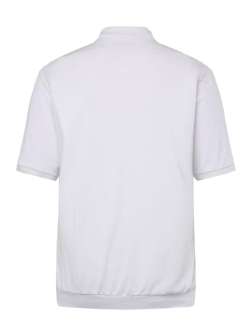 Men Plus Poloshirt in schneeweiß