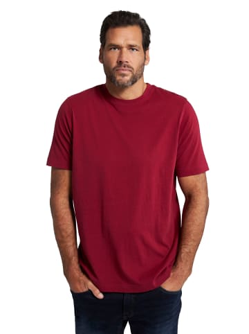 JP1880 Kurzarm T-Shirt in dunkelrot