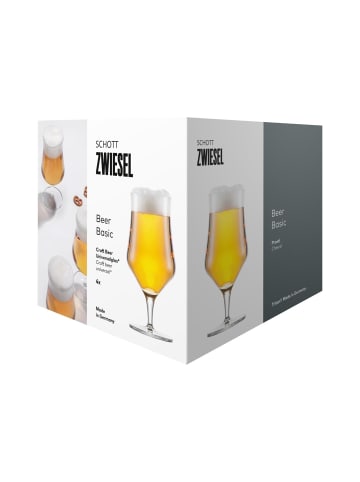 Schott Zwiesel 4er Set Craft Beer Gläser Beer Basic in Transparent 0,3 Liter