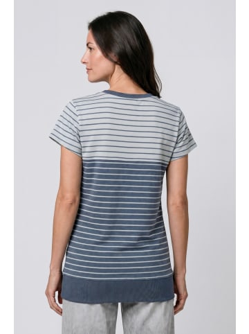 alife and kickin Kurzarmshirt CosmaAK B in nightblue stripes