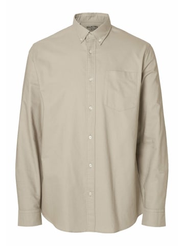 SELECTED HOMME Langarm Business Hemd für Herren in beige