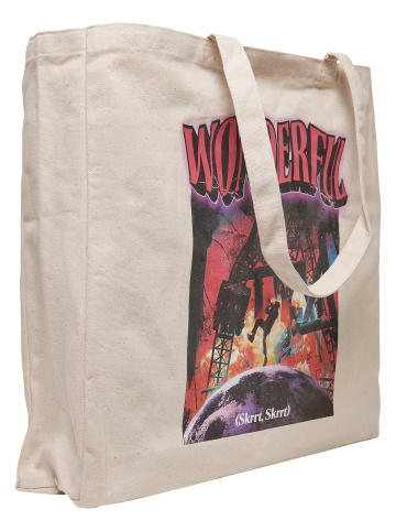 Mister Tee Mister Tee Unisex Wonderful Oversize Canvas Tote Bag in offwhite