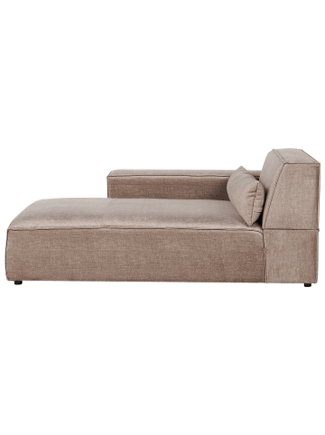 Beliani Chaiselongue HELLNAR in Braun - (W) 102 x (H) 70 x (L) 176 cm rechtsseitig