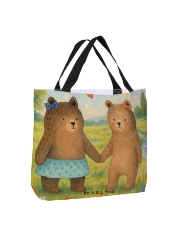 Mr. & Mrs. Panda Umhängetasche Bär Freundin Design ohne Spruch in Weiß