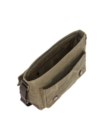 DreiMaster Men Messenger Bag in Light Olive