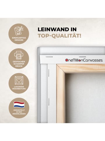 MuchoWow Leinwand Bilder Hellbraun