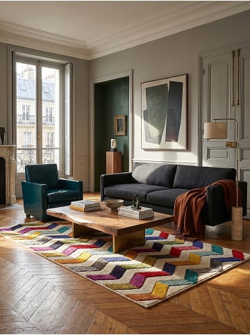KADIMA DESIGN Kurzflor-Teppich Pflegeleicht MEON Geometrisch Streifen Wohnzimmer