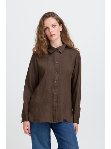 ICHI Langarm - Hemd IHKIRSE Relaxed fit in Coffee Bean