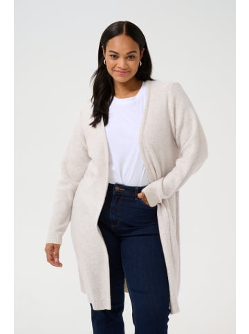 KAFFE curve Strickjacke KCluela in Feather Gray Melange