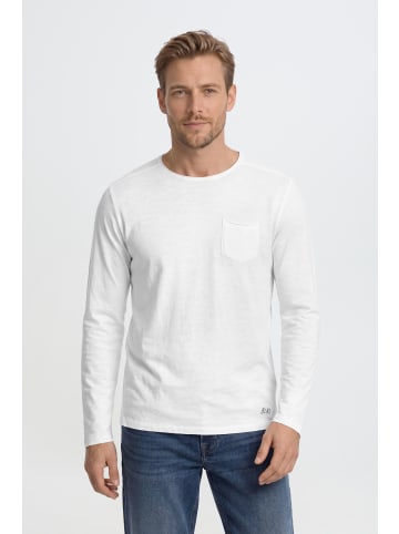 BLEND Langarmshirt BHBhnicolai in Weiß