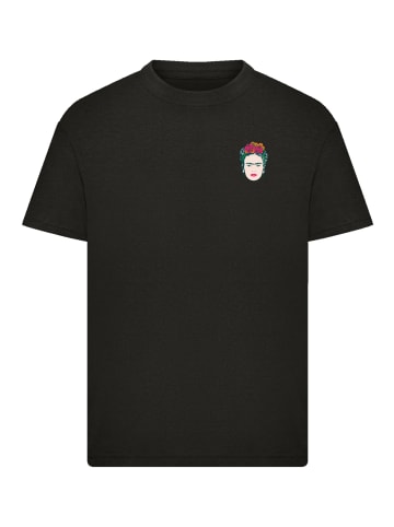 F4NT4STIC T-Shirt Frida Kahlo Small Illustration in schwarz