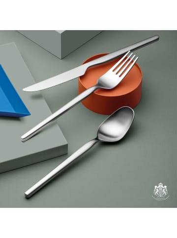 Gense Dessertlöffel Dorotea in Matter Stahl