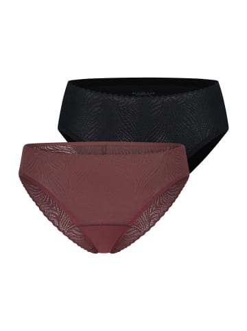 Schiesser Rioslip Invisible Soft Lace in schwarz,burgund