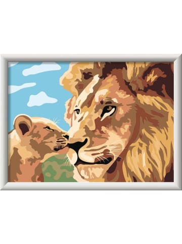 Ravensburger Ravensburger CreArt, Malen nach Zahlen Kinder - Löwe mit Baby in bunt
