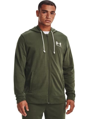 Under Armour Sweatjacke "UA Rival Terry mit durchgehendem Zip" in Weiß