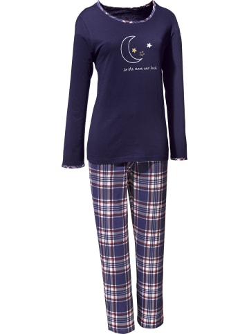 Erwin Müller Single-Jersey Schlafanzug in marine