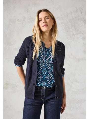 Cecil Langarmbluse in deep charcoal grey