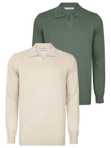 Felix Hardy Pullover in Beige-Grün