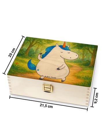 Mr. & Mrs. Panda Teedose Einhorn Mann Design ohne Spruch in Weiß