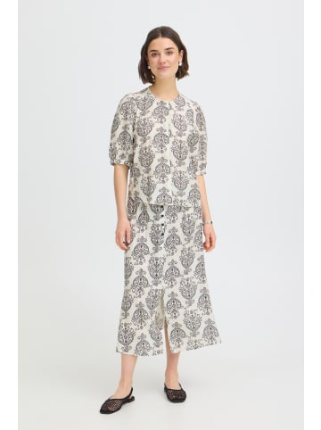 Fransa Kurzarm-Bluse FRARIANA Regular fit in BOHO MUSE WHITE W. BLACK