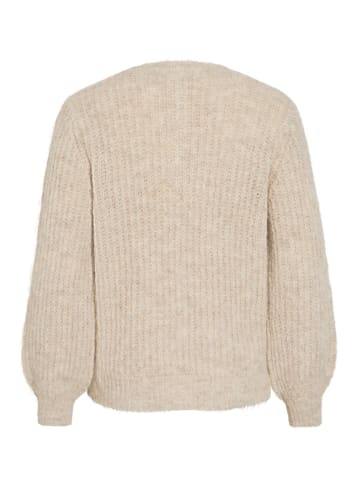 Vila Strickjacke in Super Light Natural Melan