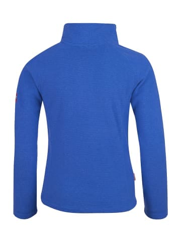 Trollkids Fleece Zip Pullover "Rondane " in Mittelblau / Hellblau