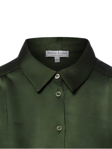 Marie Lund Satinbluse Mandy in oliv