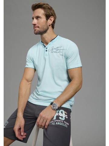 Kangaroos Henleyshirt in Aqua