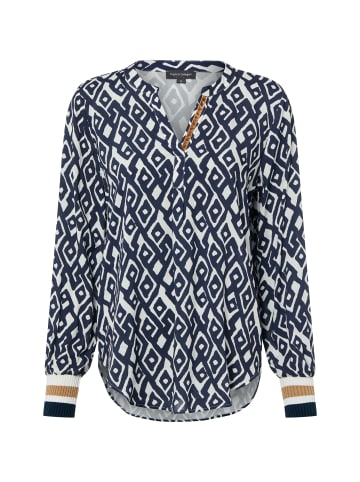 Franco Callegari Tunikabluse in marine beige