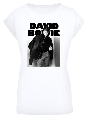 F4NT4STIC T-Shirt David Bowie  Jacket Photograph in weiß