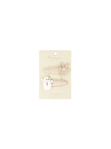 leevje Haarspangen snow clips' in beige
