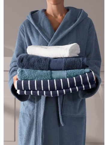 Hessnatur Frottier Handtuch in stahlblau