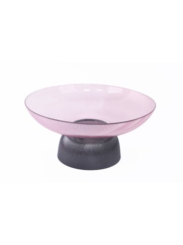 Schäfer Deko Schale aus Glas mit Fuß Perfekt Dekoration und Präsentation in Beere