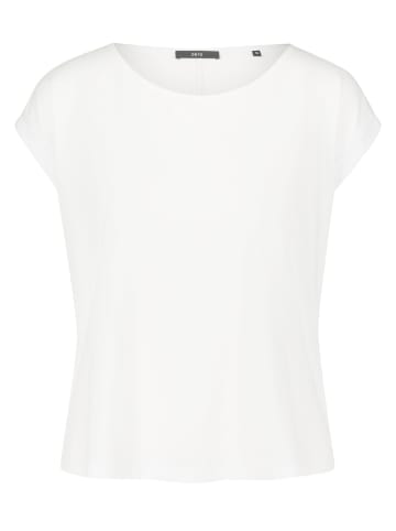 Zero  T-Shirt mit U-Bootausschnitt in Brilliant White