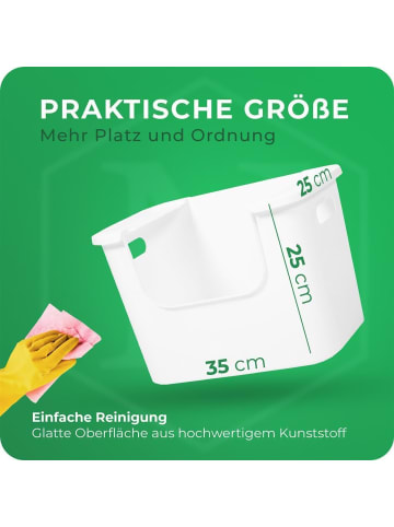 Novaliv Novaliv 6x Aufbewahrungsbox Bad Organizer Kleiderschrank Schubladen Or in Weiß