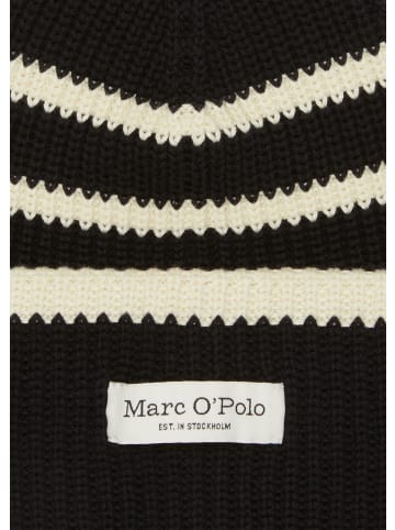 Marc O'Polo Gestreifte Strickmütze in multi/black