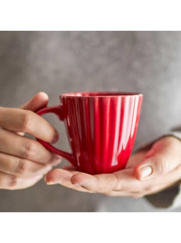 Bloomingville Becher LATINA Rot mit Henkel