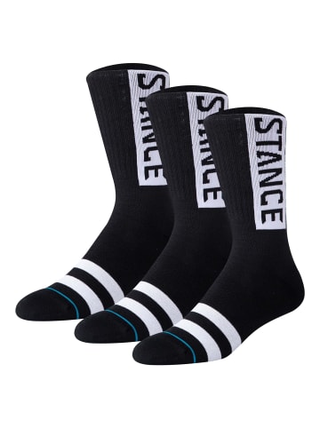 STANCE Socken 3er Pack in Schwarz