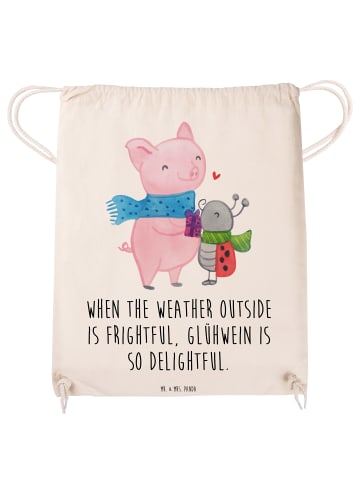 Mr. & Mrs. Panda Beutel Glühschwein Smörle mit Spruch in Creme