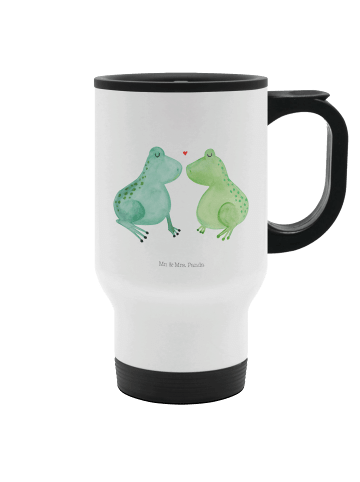 Mr. & Mrs. Panda Thermobecher Frosch Liebe ohne Spruch in Weiß